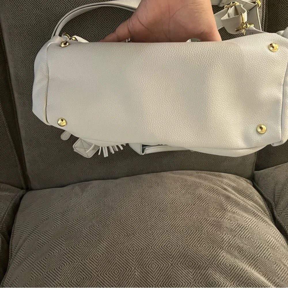 Lily & Jade Lix Caroline Cream Baby Bag Backpack - Stylish Diaper Bag